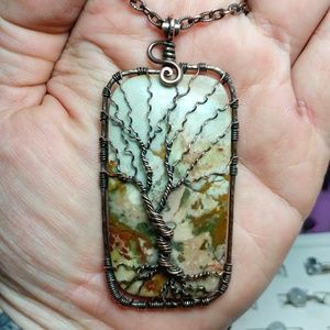 Copper Tree of Life on Rocky Butte Picture Jasper